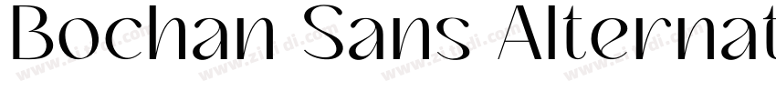 Bochan Sans Alternat字体转换